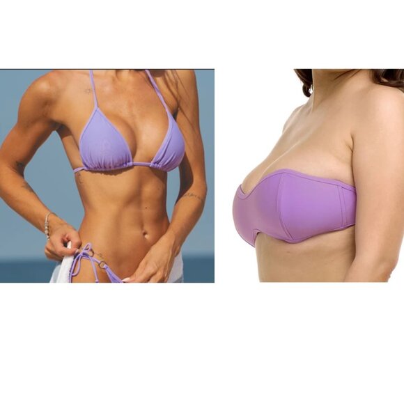 NWT Set of 2 Body Glove Smoothies Bikini Tops (Size Medium) - Picture 1 of 2